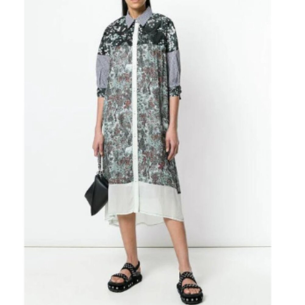 Patchwork Shirt Dress